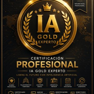🥇 Certificación Profesional IA Gold Experto